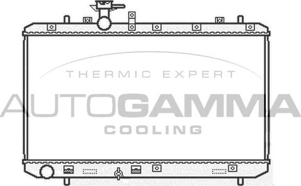 Autogamma 104824 - Radiator, engine cooling autospares.lv