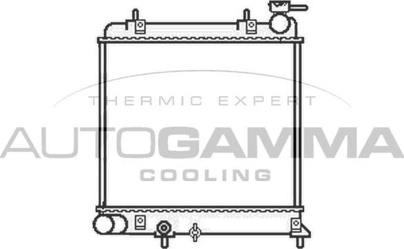 Autogamma 104826 - Radiator, engine cooling autospares.lv