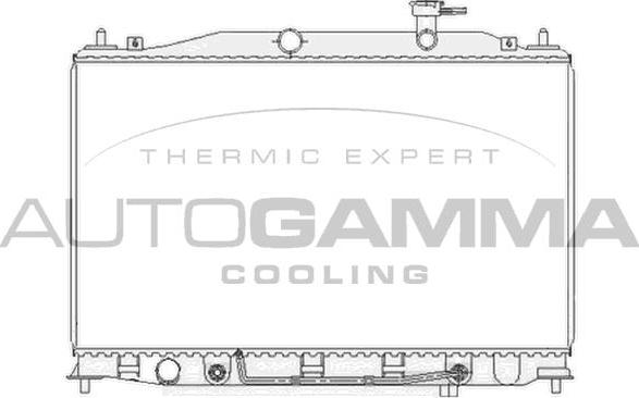 Autogamma 104827 - Radiator, engine cooling autospares.lv