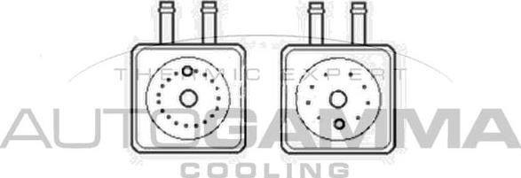 Autogamma 104798 - Oil Cooler, engine oil autospares.lv