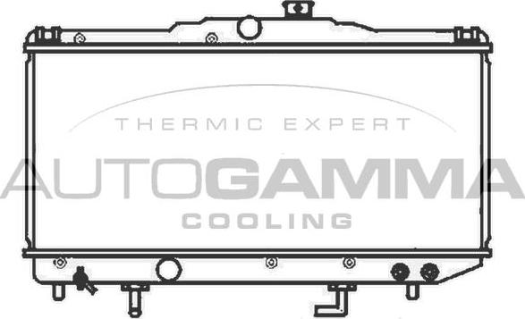 Autogamma 104719 - Radiator, engine cooling autospares.lv