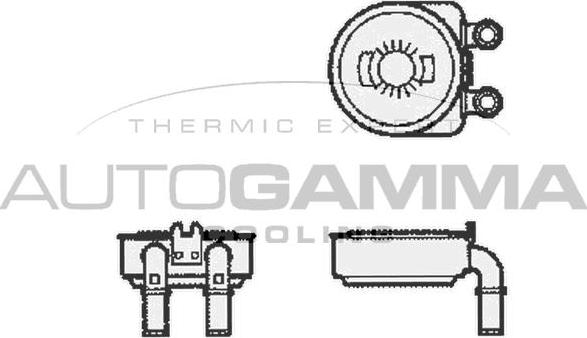 Autogamma 104784 - Oil Cooler, engine oil autospares.lv