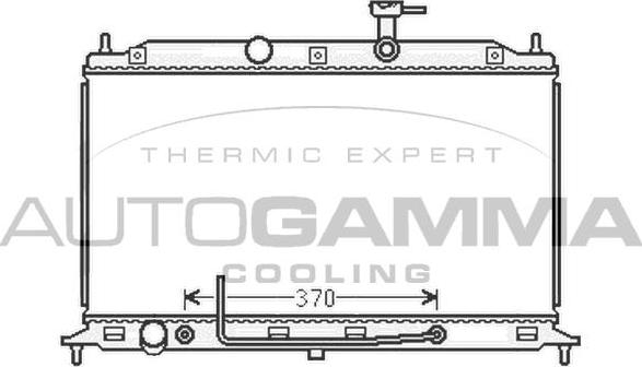 Autogamma 105920 - Radiator, engine cooling autospares.lv