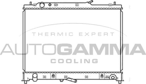 Autogamma 105921 - Radiator, engine cooling autospares.lv