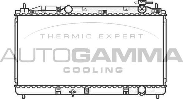 Autogamma 105922 - Radiator, engine cooling autospares.lv