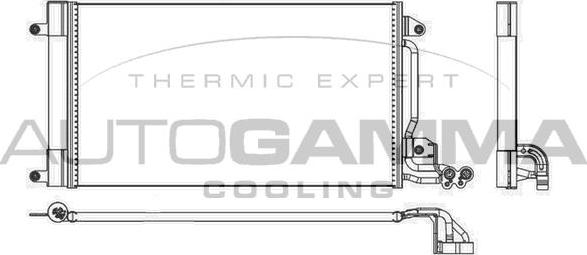 Autogamma 105463 - Condenser, air conditioning autospares.lv