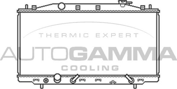 Autogamma 105407 - Radiator, engine cooling autospares.lv