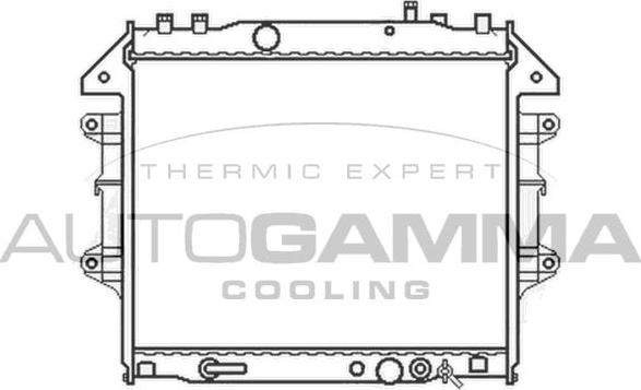 Autogamma 105417 - Radiator, engine cooling autospares.lv