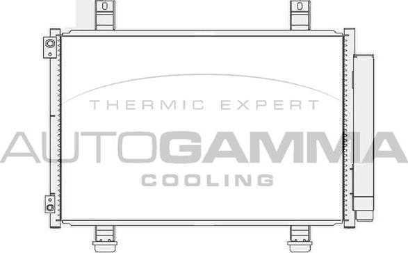 Autogamma 105478 - Condenser, air conditioning autospares.lv