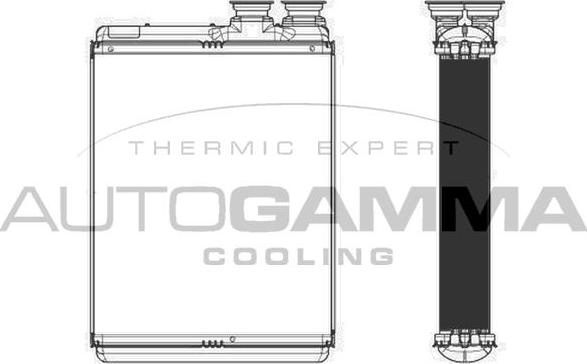 Autogamma 105515 - Heat Exchanger, interior heating autospares.lv
