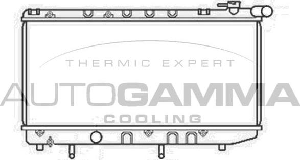 Autogamma 105526 - Radiator, engine cooling autospares.lv