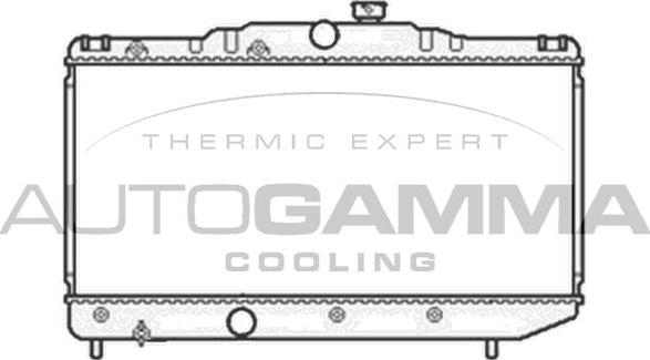 Autogamma 105575 - Radiator, engine cooling autospares.lv