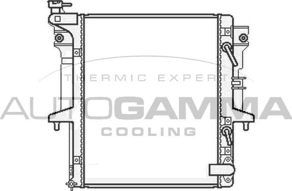 Autogamma 105662 - Radiator, engine cooling autospares.lv