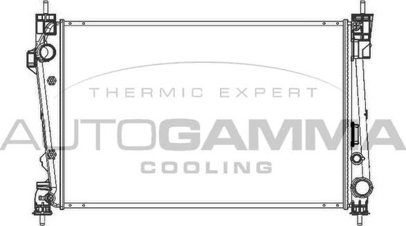 Autogamma 105603 - Radiator, engine cooling autospares.lv