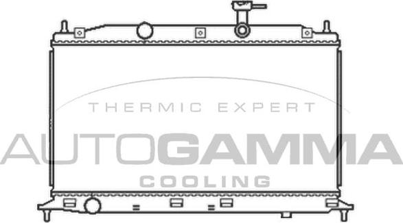 Autogamma 105046 - Radiator, engine cooling autospares.lv