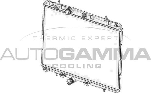 Autogamma 105040 - Radiator, engine cooling autospares.lv