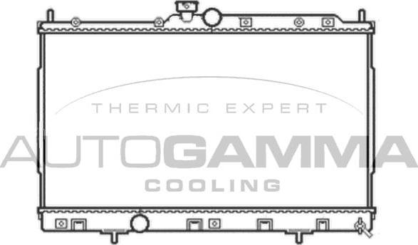 Autogamma 105051 - Radiator, engine cooling autospares.lv