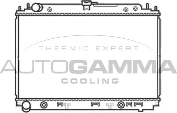 Autogamma 105053 - Radiator, engine cooling autospares.lv