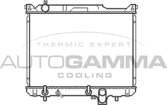 Autogamma 105057 - Radiator, engine cooling autospares.lv