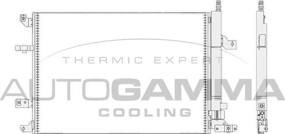 Autogamma 105087 - Condenser, air conditioning autospares.lv