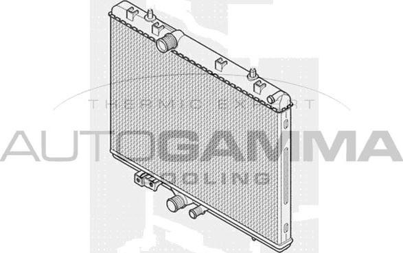 Autogamma 105157 - Radiator, engine cooling autospares.lv