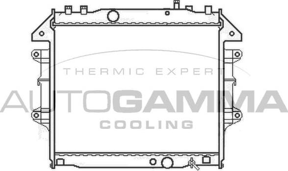 Autogamma 105113 - Radiator, engine cooling autospares.lv