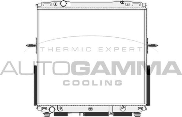 Autogamma 105130 - Radiator, engine cooling autospares.lv