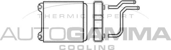 Autogamma 105268 - Heat Exchanger, interior heating autospares.lv