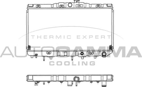 Autogamma 100994 - Radiator, engine cooling autospares.lv