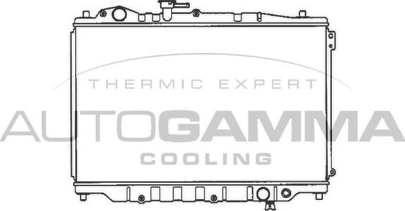 Autogamma 100499 - Radiator, engine cooling autospares.lv