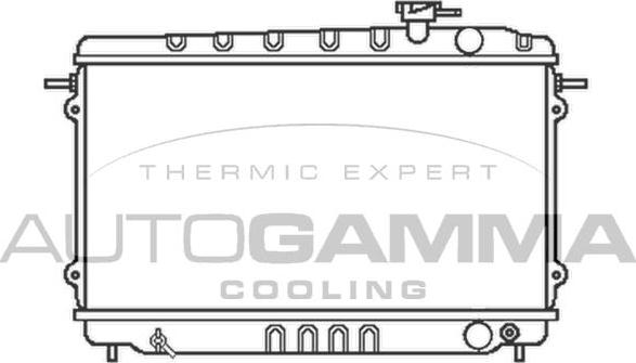 Autogamma 100401 - Radiator, engine cooling autospares.lv