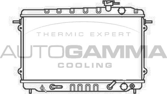 Autogamma 100403 - Radiator, engine cooling autospares.lv