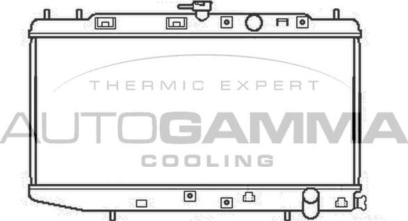 Autogamma 100413 - Radiator, engine cooling autospares.lv