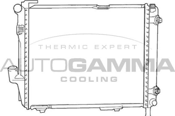 Autogamma 100544 - Radiator, engine cooling autospares.lv