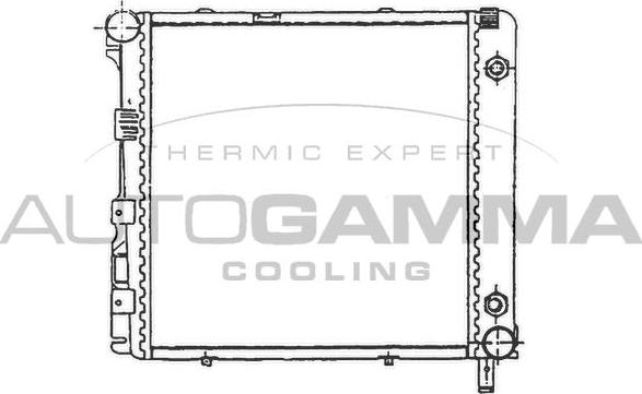 Autogamma 100548 - Radiator, engine cooling autospares.lv