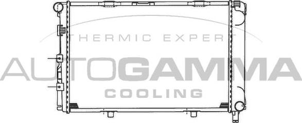 Autogamma 100512 - Radiator, engine cooling autospares.lv