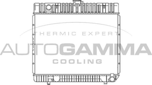 Autogamma 100532 - Radiator, engine cooling autospares.lv