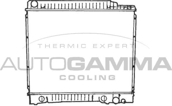 Autogamma 100537 - Radiator, engine cooling autospares.lv