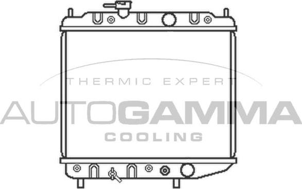 Autogamma 100576 - Radiator, engine cooling autospares.lv