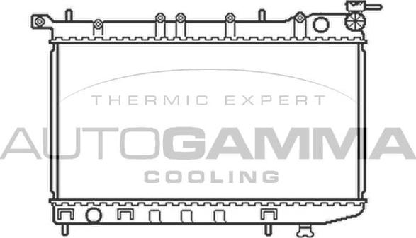 Autogamma 100649 - Radiator, engine cooling autospares.lv