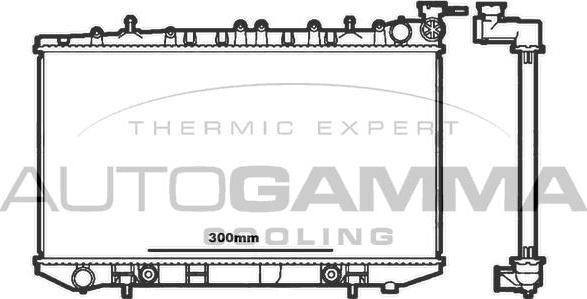 Autogamma 100632 - Radiator, engine cooling autospares.lv