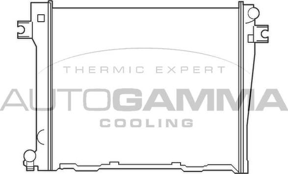 Autogamma 100098 - Radiator, engine cooling autospares.lv