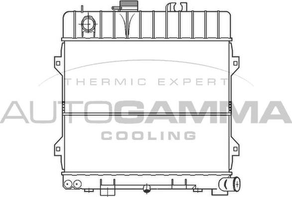 Autogamma 100092 - Radiator, engine cooling autospares.lv