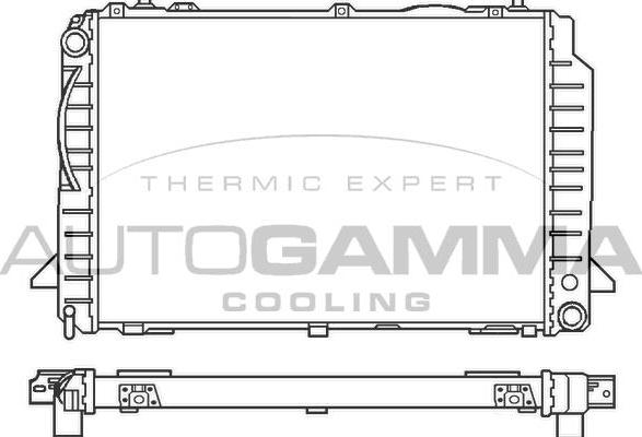 Autogamma 100050 - Radiator, engine cooling autospares.lv
