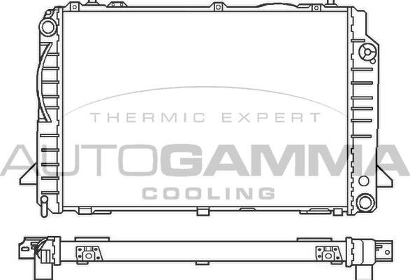 Autogamma 100051 - Radiator, engine cooling autospares.lv