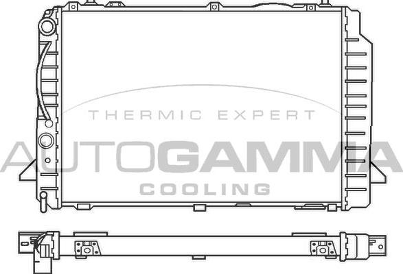 Autogamma 100052 - Radiator, engine cooling autospares.lv