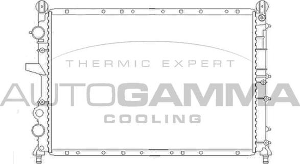 Autogamma 100018 - Radiator, engine cooling autospares.lv