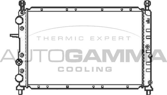 Autogamma 100017 - Radiator, engine cooling autospares.lv