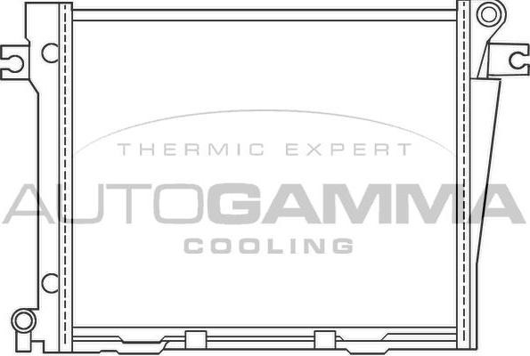 Autogamma 100104 - Radiator, engine cooling autospares.lv