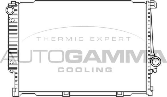 Autogamma 100133 - Radiator, engine cooling autospares.lv